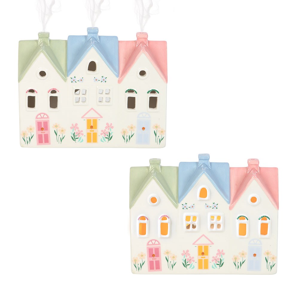Bruciatore d'Incenso e Portacandela "Pastel House"