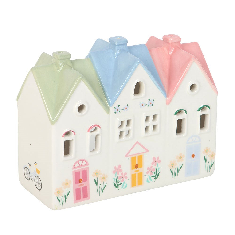 Bruciatore d'Incenso e Portacandela "Pastel House"