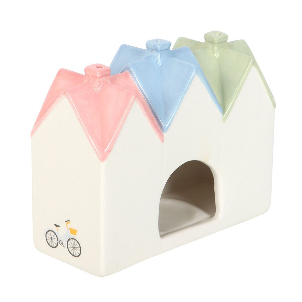 Bruciatore d'Incenso e Portacandela "Pastel House"
