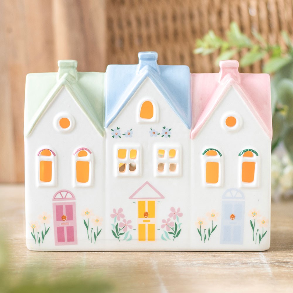 Bruciatore d'Incenso e Portacandela "Pastel House"