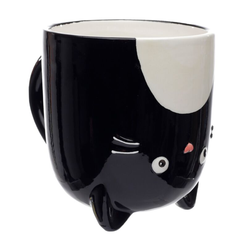 Tazza Sottosopra in Ceramica - Gatto Nero - Feline Fine