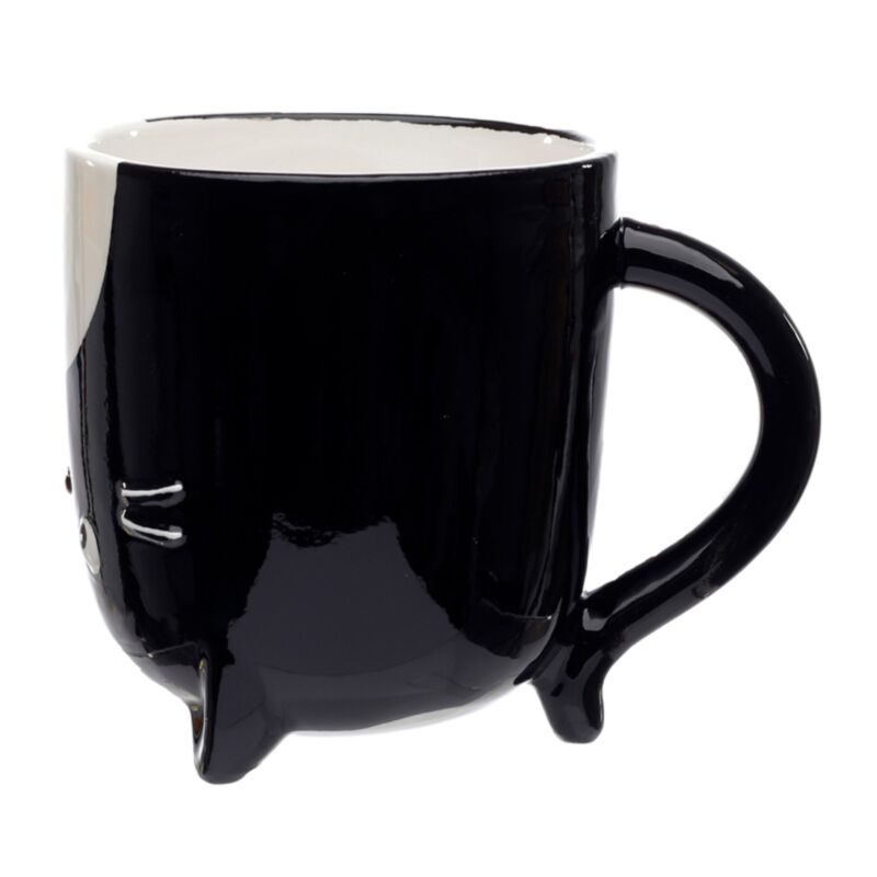 Tazza Sottosopra in Ceramica - Gatto Nero - Feline Fine