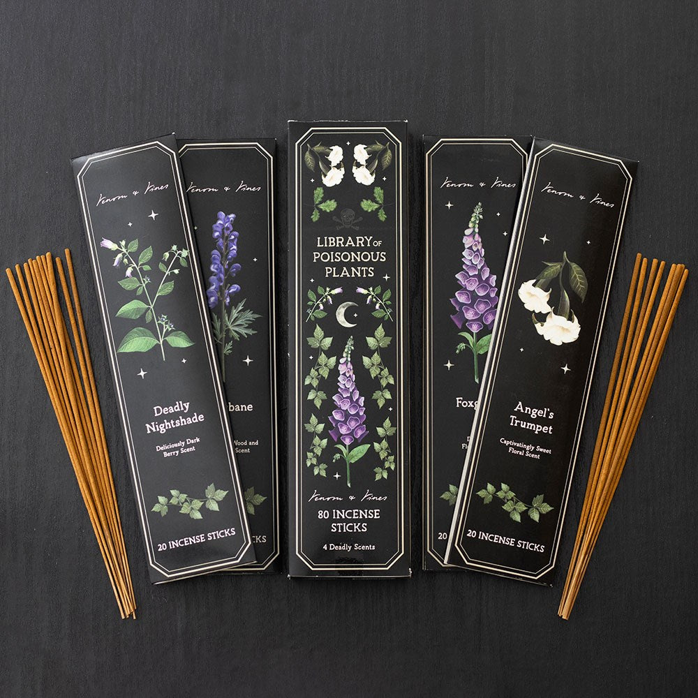 Set di 4 confezioni di incenso in bastoncini – Poisonous Plants