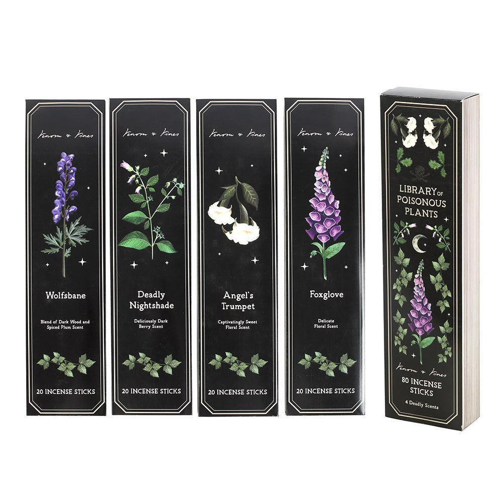 Set di 4 confezioni di incenso in bastoncini – Poisonous Plants