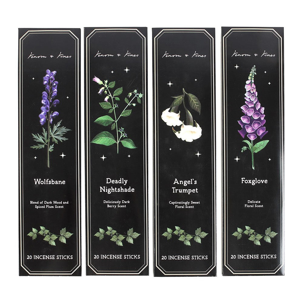 Set di 4 confezioni di incenso in bastoncini – Poisonous Plants