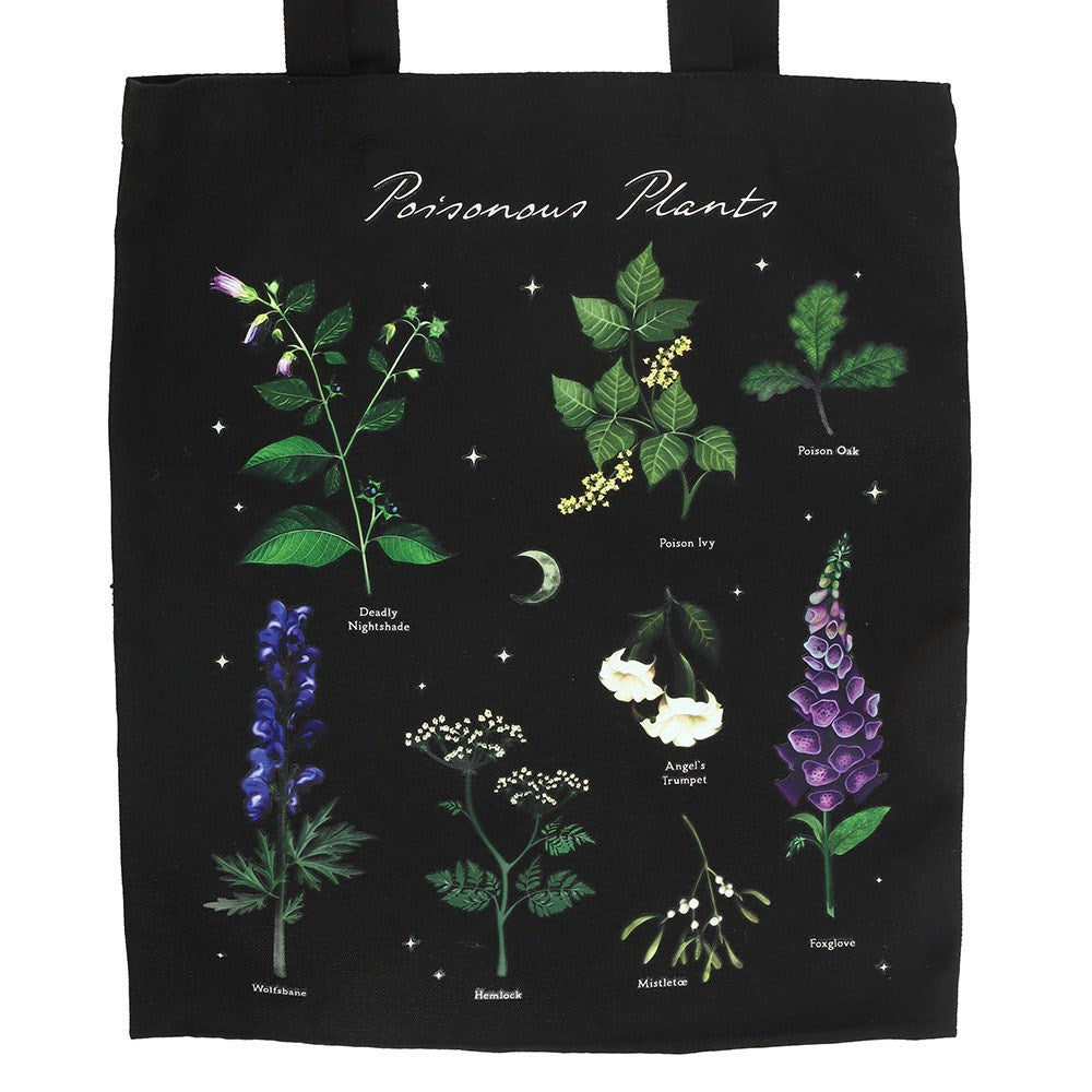 Borsa Tote "Venom and Vines" con Stampa Piante Velenose – In Policotone