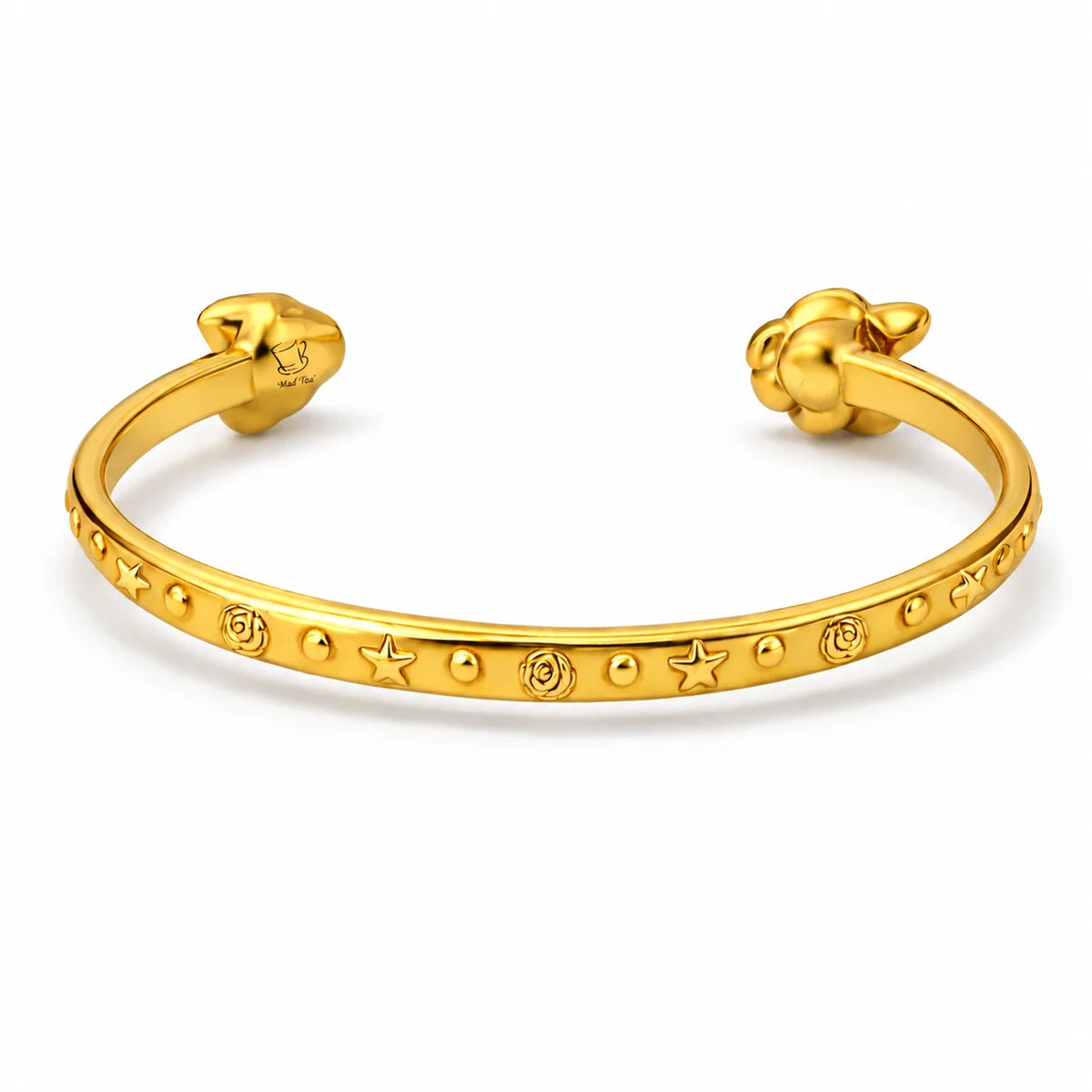 Bracciale “L’essenziale è invisibile agli occhi” con volpe e rosa in acciaio 316L