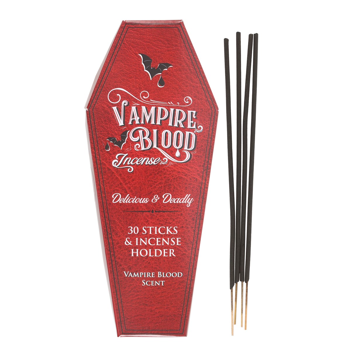 Set Bastoncini di Incenso "Sangue di Vampiro" con Porta-Incenso