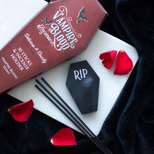 PREORDINE (In arrivo dal 3 agosto) Set Bastoncini di Incenso "Sangue di Vampiro" con Porta-Incenso
