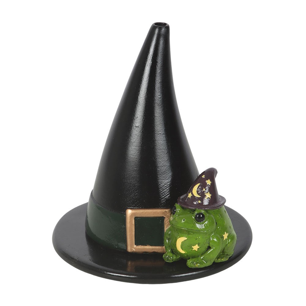 Porta Incenso a Cono Cappello da Strega e Rospo – "Magic Toad" Cone Holder