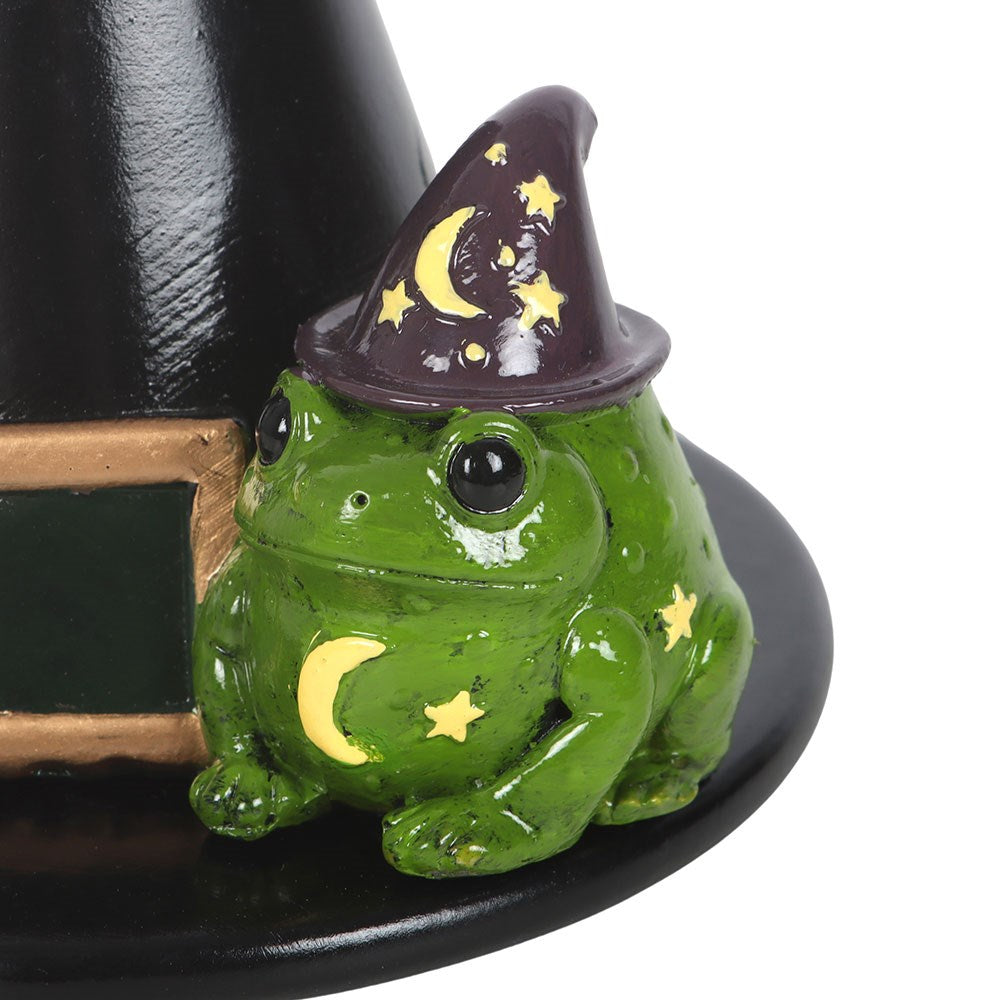Porta Incenso a Cono Cappello da Strega e Rospo – "Magic Toad" Cone Holder