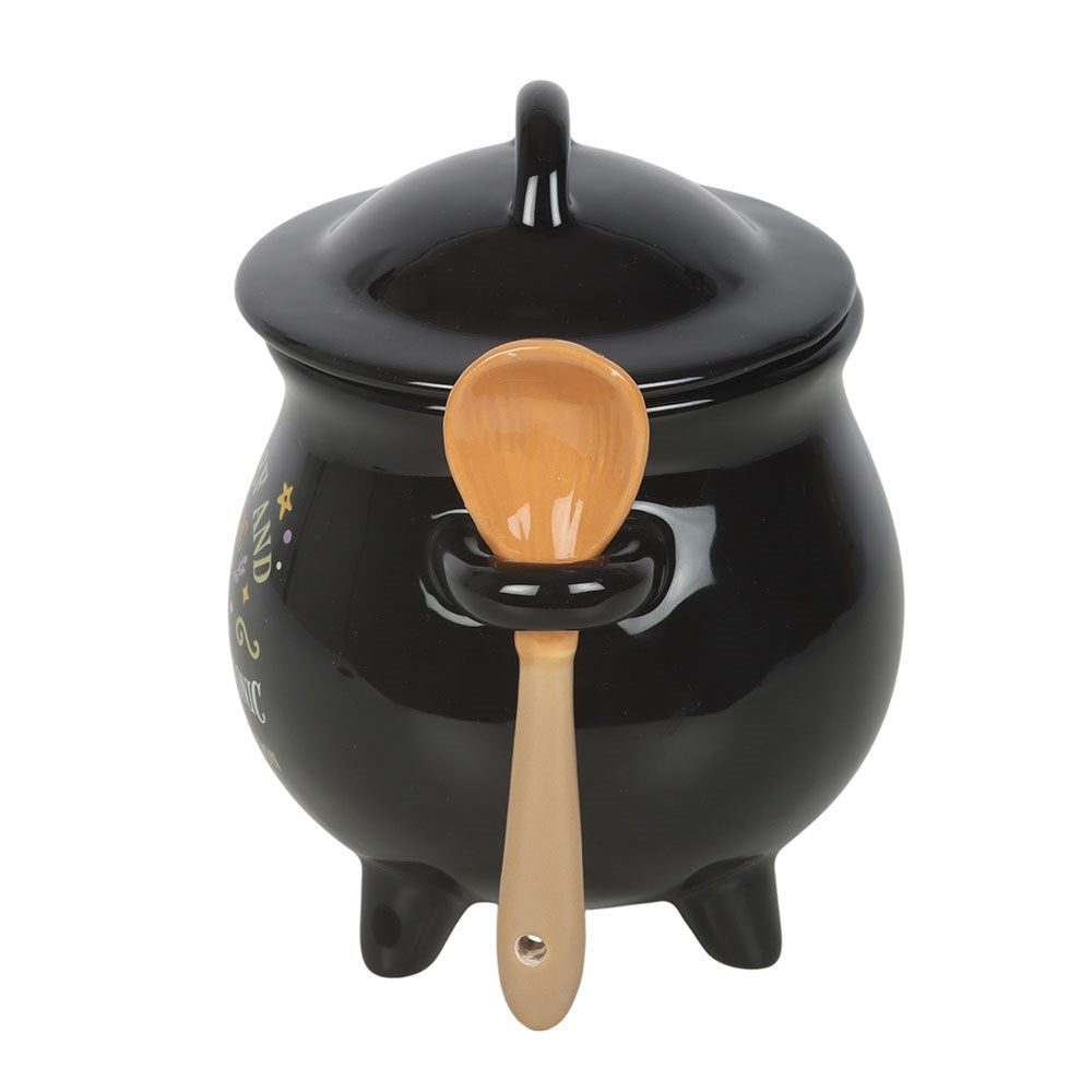 Bowl per Zuppa a Calderone con Cucchiaio Scopa – "Mischief and Magic" Cauldron Soup Bowl