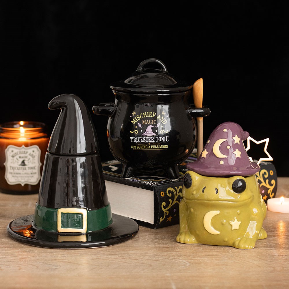 Bowl per Zuppa a Calderone con Cucchiaio Scopa – "Mischief and Magic" Cauldron Soup Bowl