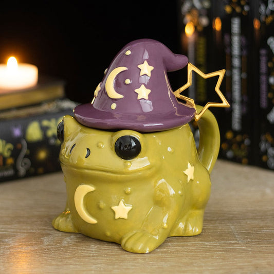 Tazza Magic Toad a forma di Rospo Magico con Cappello da Strega