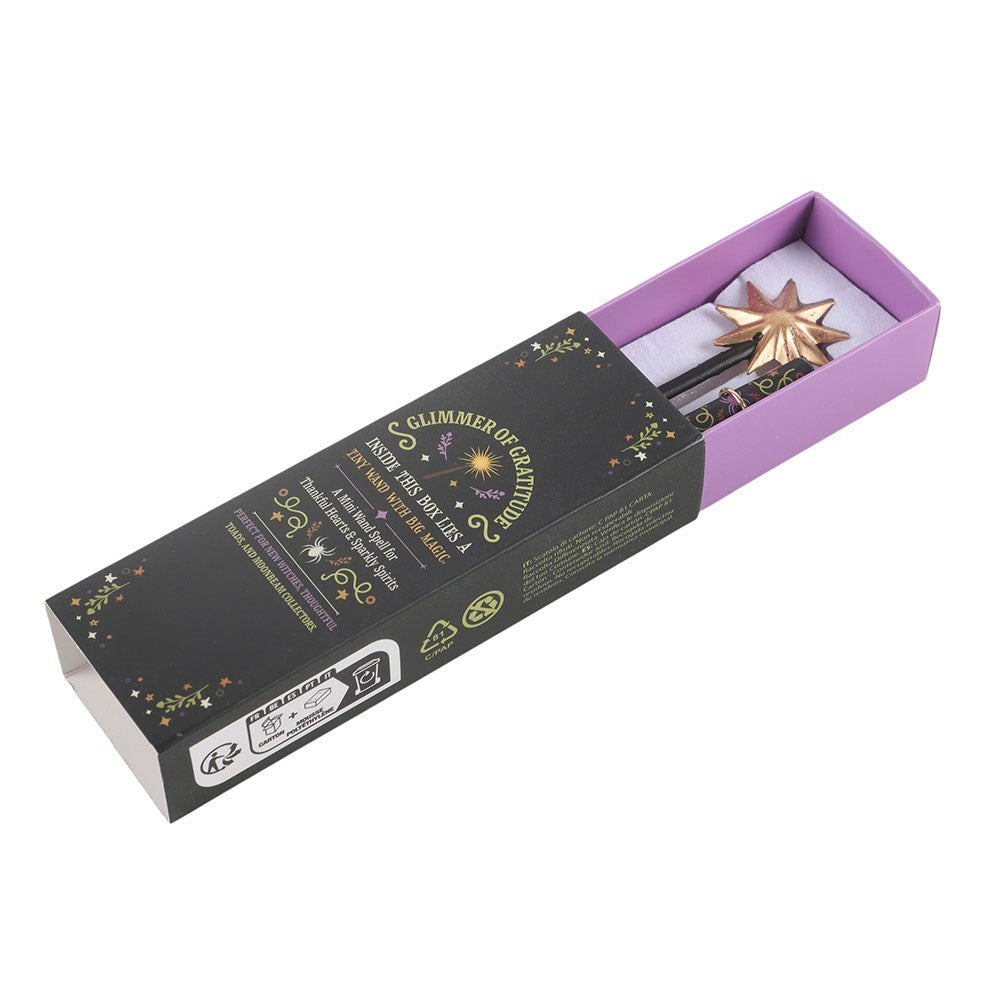 PREORDINE (In Arrivo dal 21 Luglio) Mini Bacchetta Magica in Scatola di Fiammiferi "Glimmer of Gratitude"