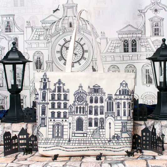 Borsa tote in tela Cats In The City | Vendula London