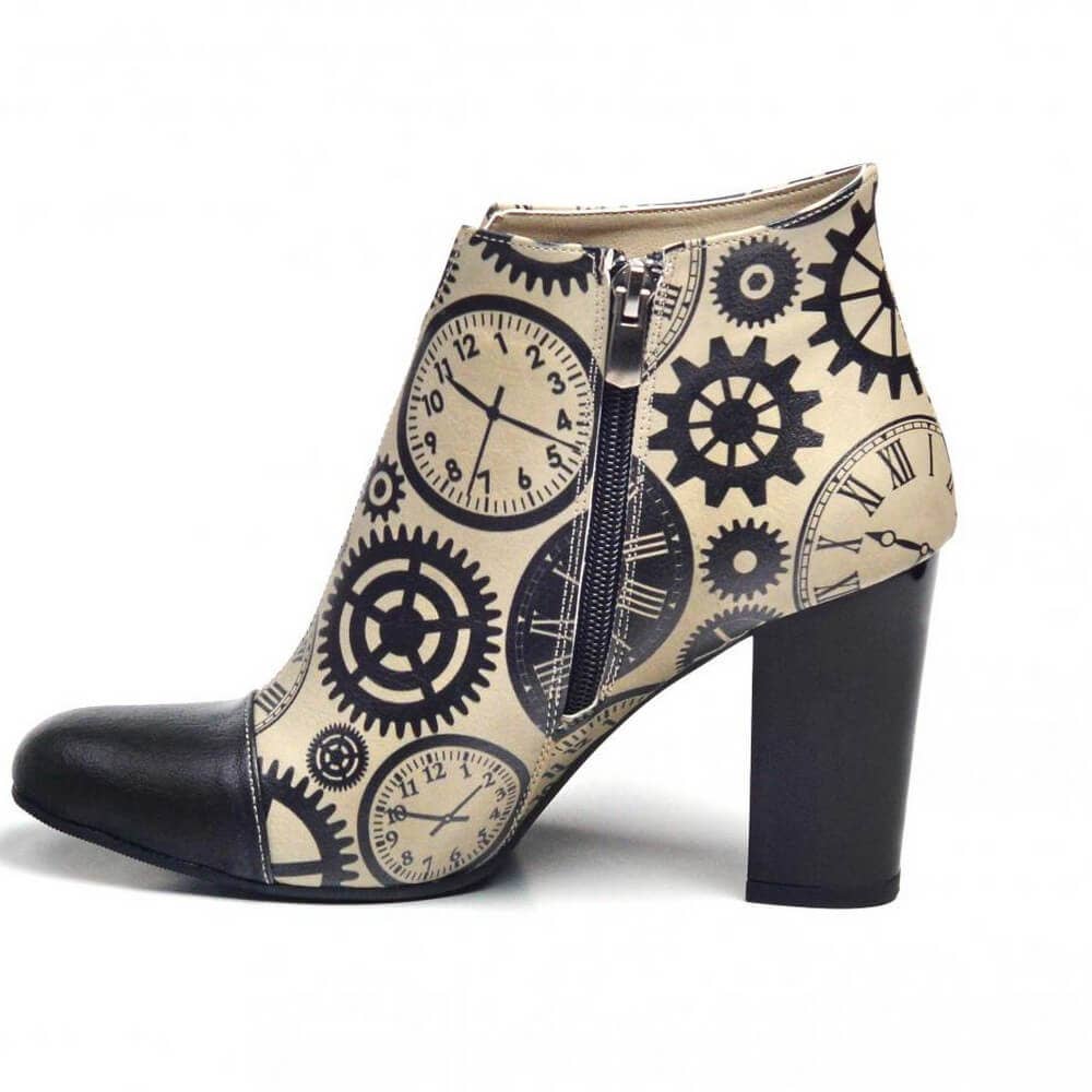 PREORDINE (Disponibili dal 27 Agosto) Clockwork Chrono Boots - Stivaletti alla Caviglia Goby Fatti a Mano – Stile Sostenibile, Vegani e Comodi
