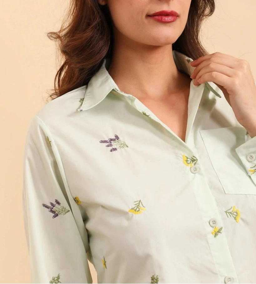 Camicetta in cotone "Sweet Lavender" in 2 colori