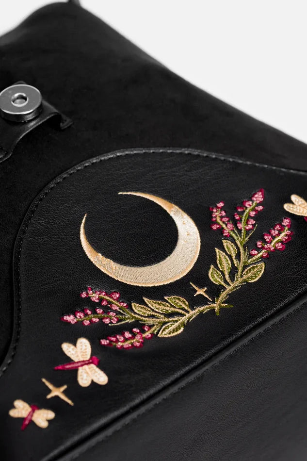 Zaino Scamosciato con Ricami Lepre Lunare