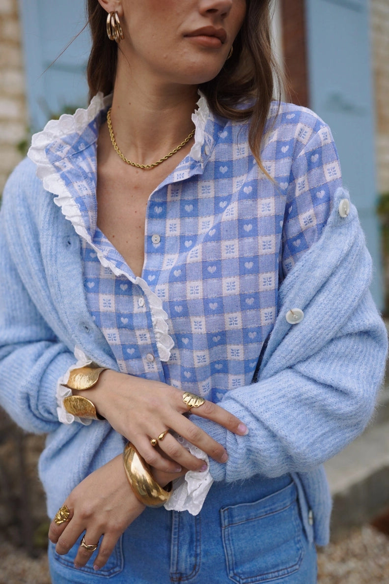 Cardigan Jules Azzurro Polvere