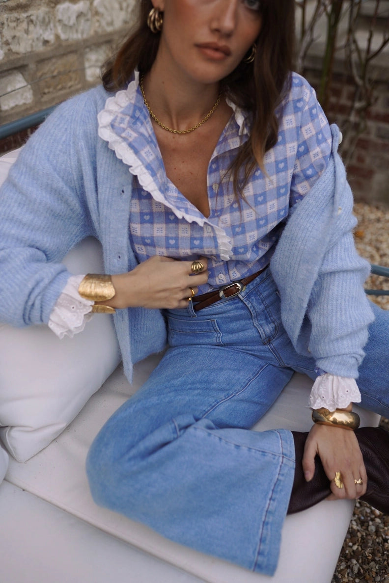 Cardigan Jules Azzurro Polvere
