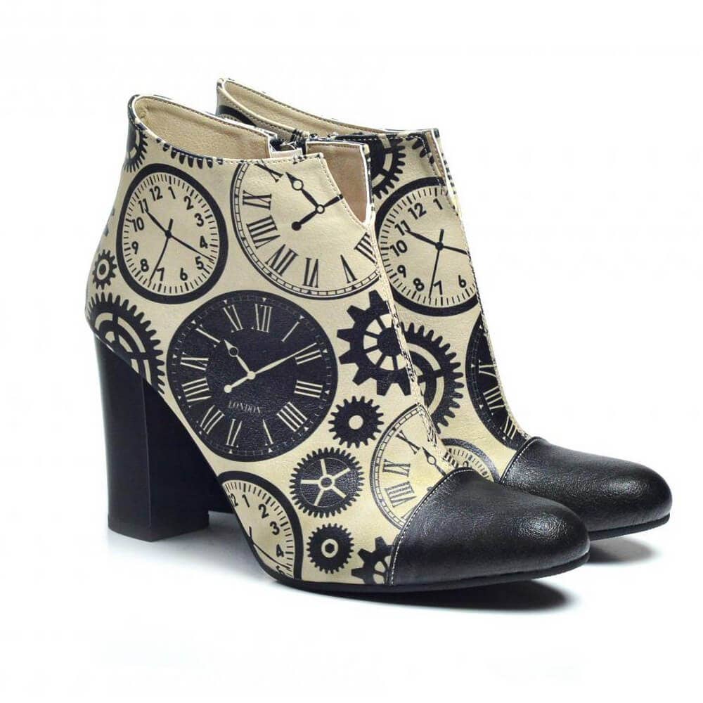PREORDINE (Disponibili dal 27 Agosto) Clockwork Chrono Boots - Stivaletti alla Caviglia Goby Fatti a Mano – Stile Sostenibile, Vegani e Comodi