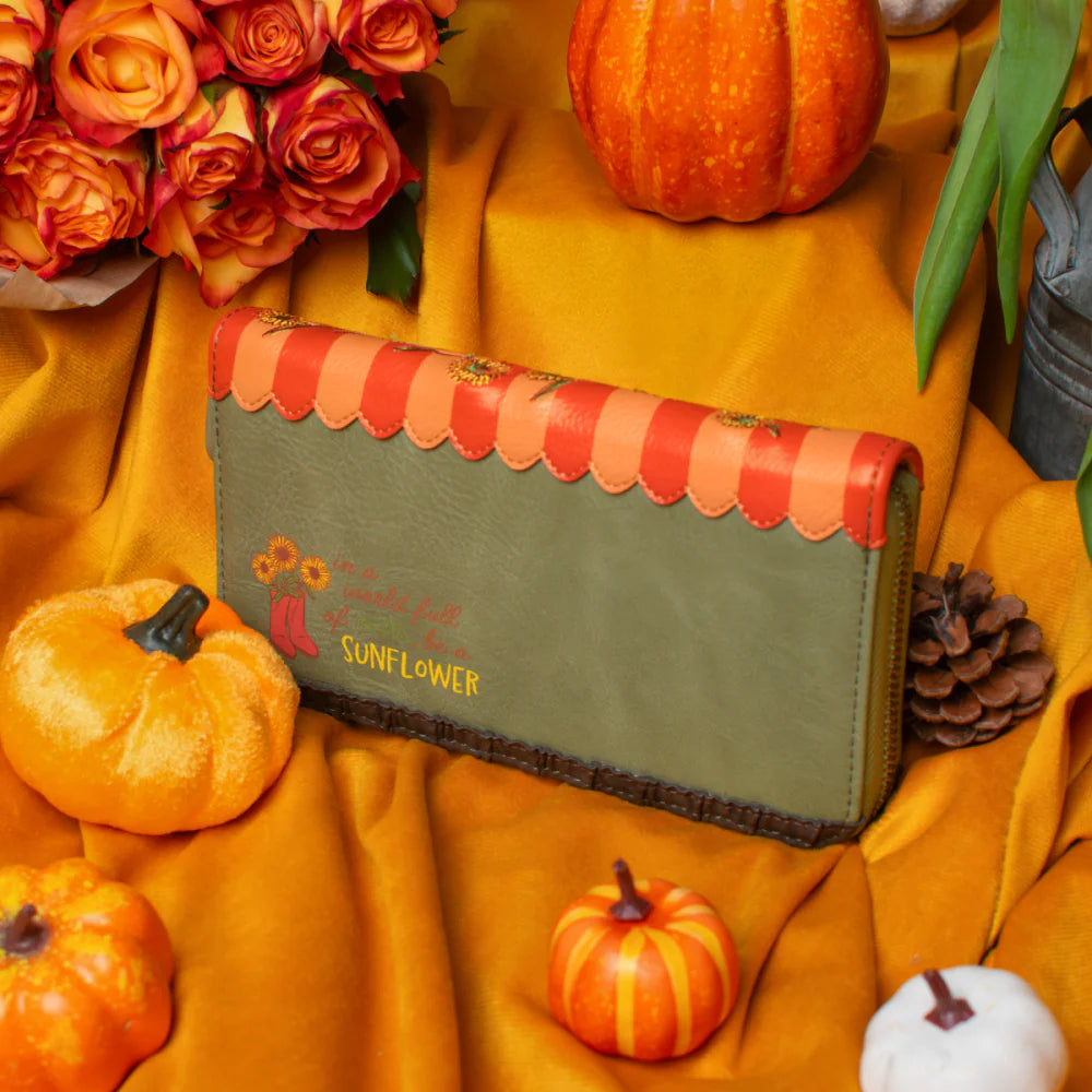 Vendula London Flower Shop - Amber Edition - Portafoglio grande con zip
