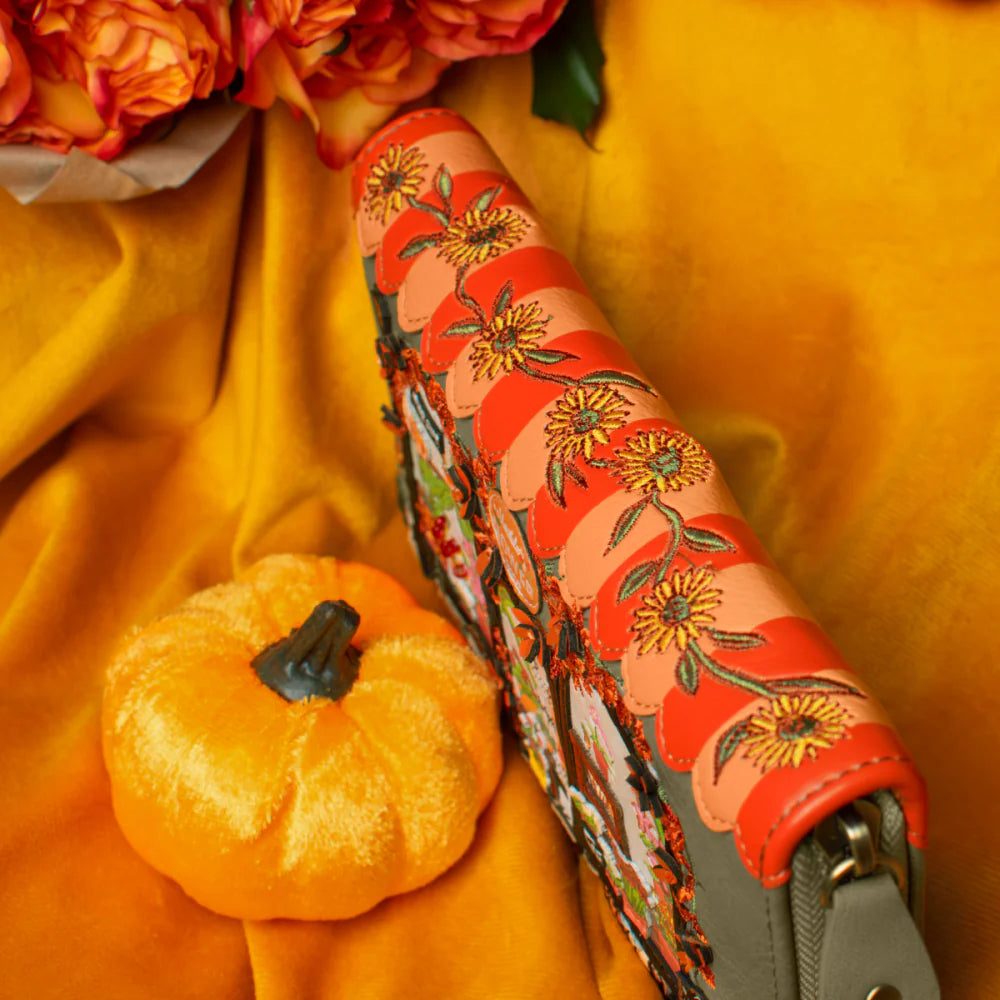 Vendula London Flower Shop - Amber Edition - Portafoglio grande con zip