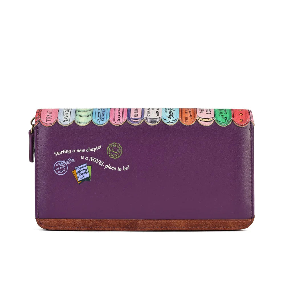 Portafoglio grande con zip Vendula London Travelling Library Bookshop