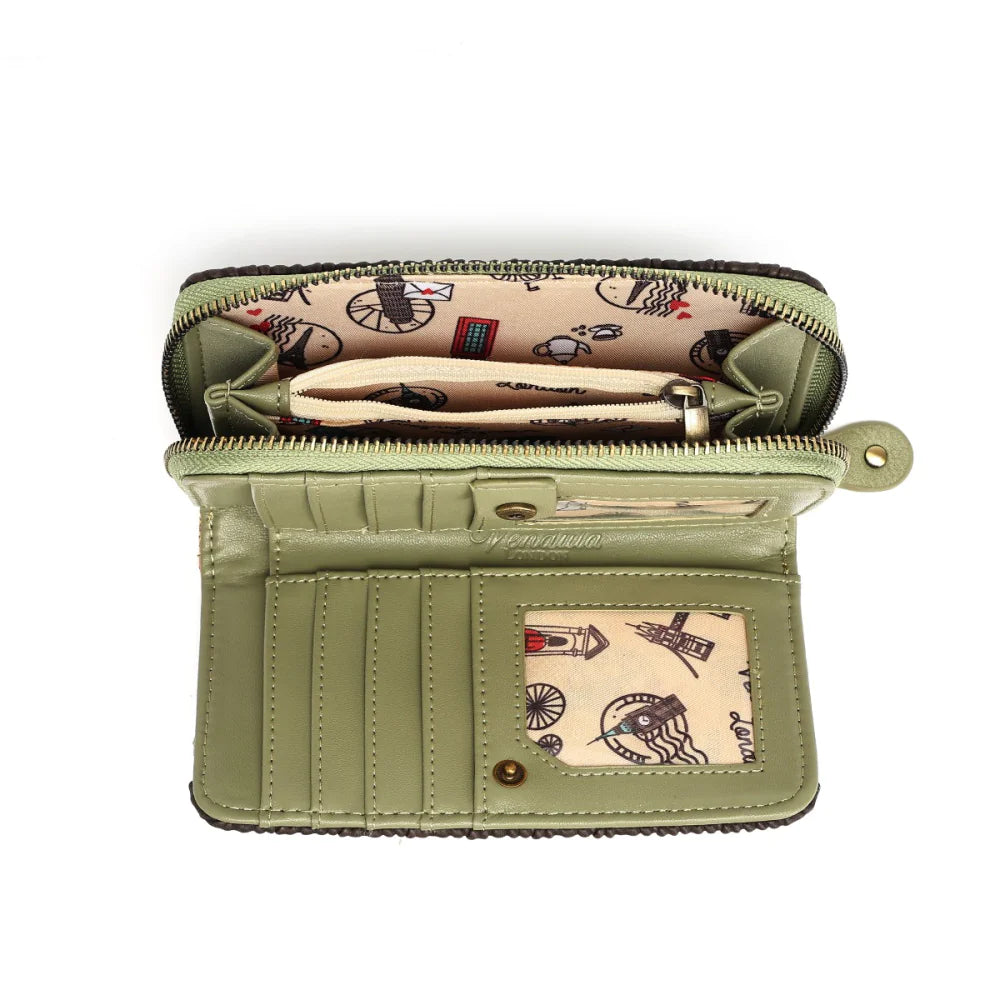 Vendula London Flower Shop - Amber Edition - Portafoglio medio con zip