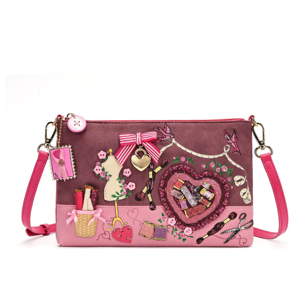 Borsa Kate Vendula London | Pink Ribbon Sewing Box