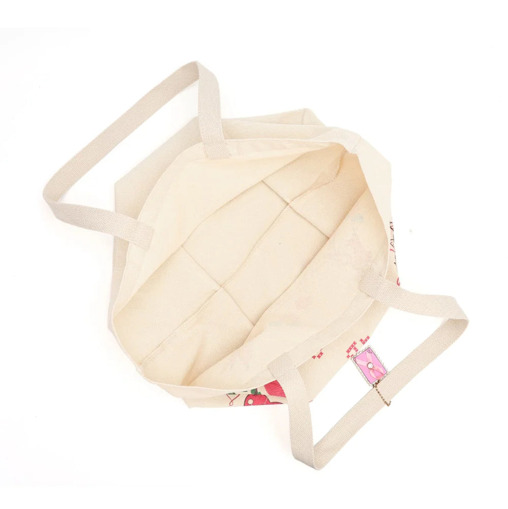 Borsa Tote Vendula London Sewing Box Scrapbook | Pink Ribbon