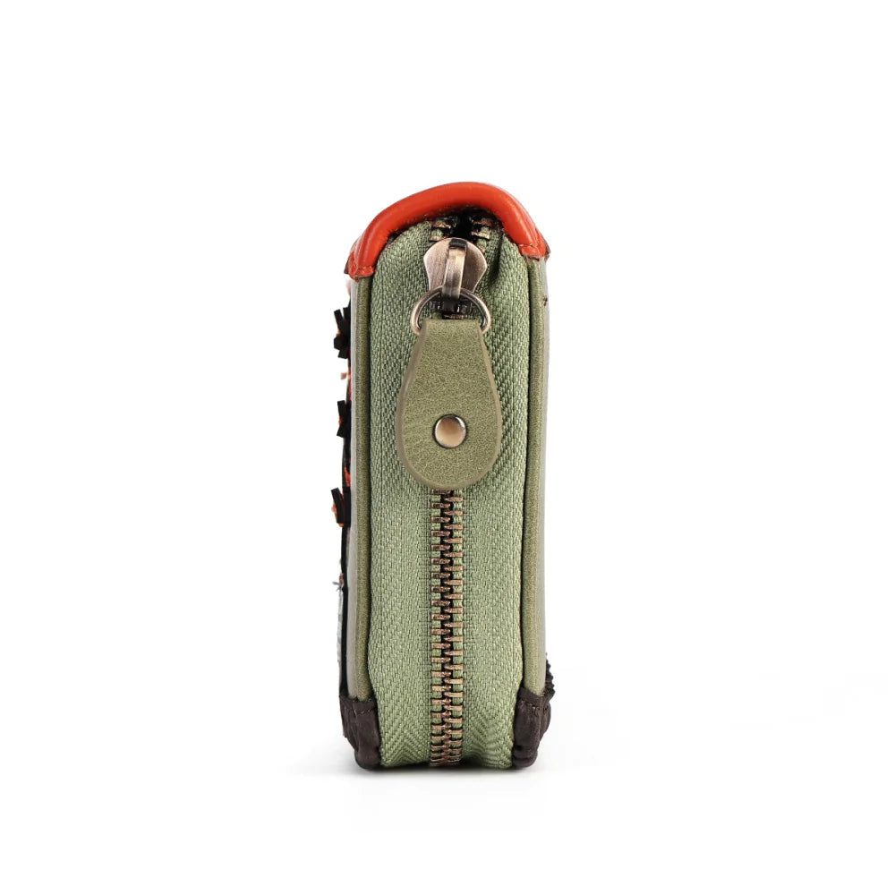 Vendula London Flower Shop - Amber Edition - Portafoglio grande con zip