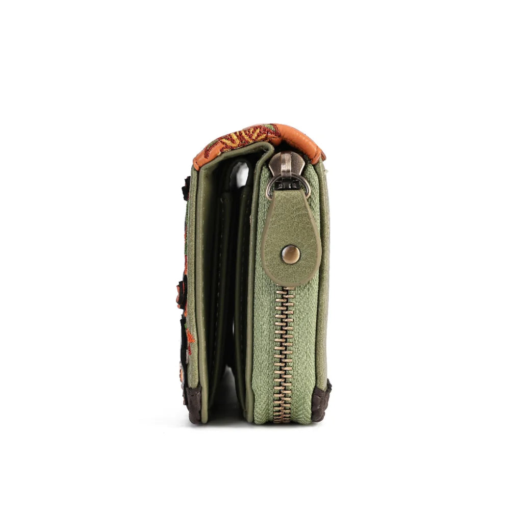 Vendula London Flower Shop - Amber Edition - Portafoglio medio con zip