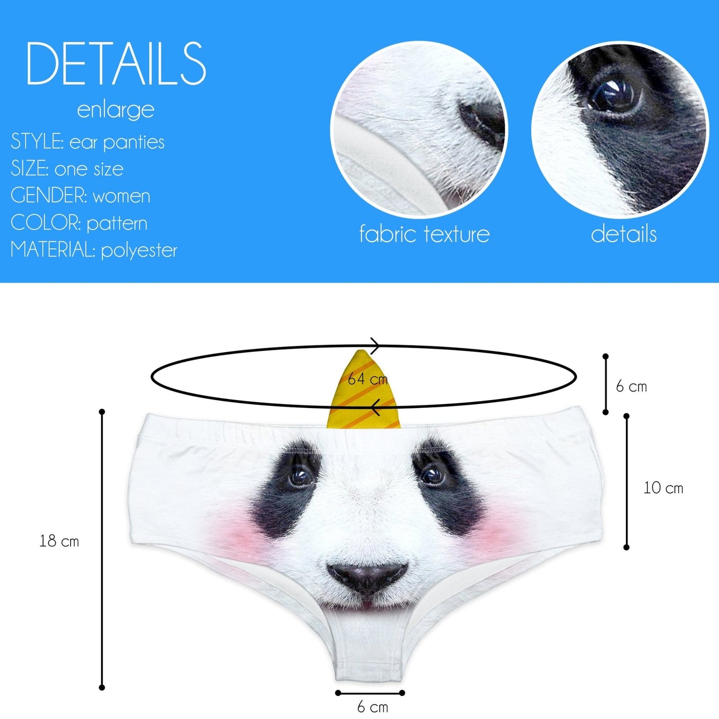 Coulotte panda unicorno