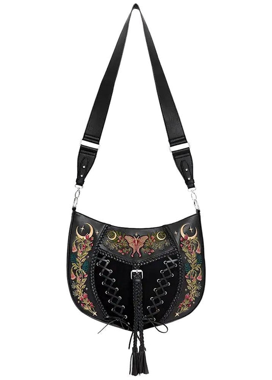 Borsa a Tracolla Ricamata Wild Incantation