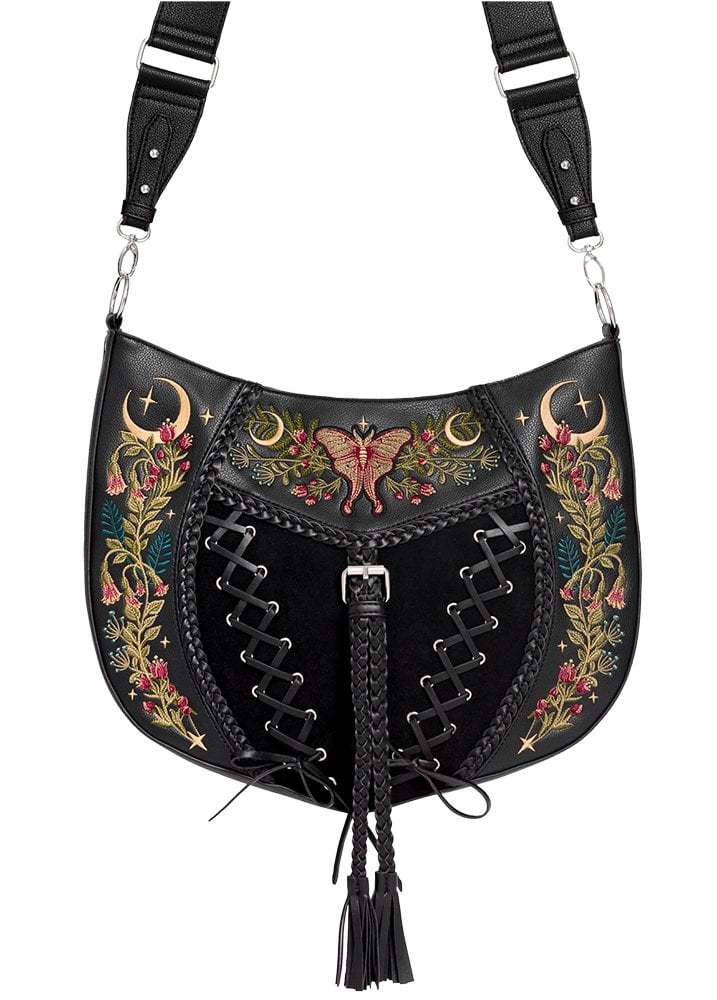 Borsa a Tracolla Ricamata Wild Incantation