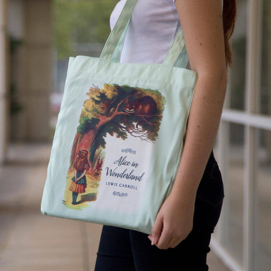 Borsa Tote Book "Alice nel Paese delle Meraviglie"