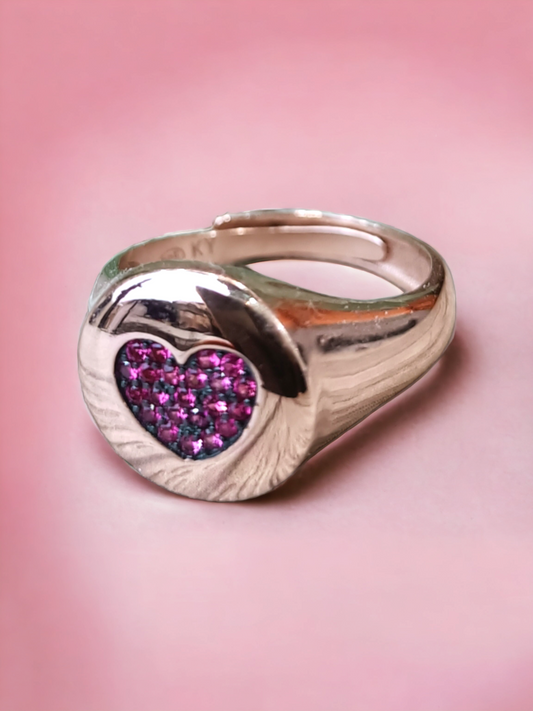 Anello da mignolo cuore