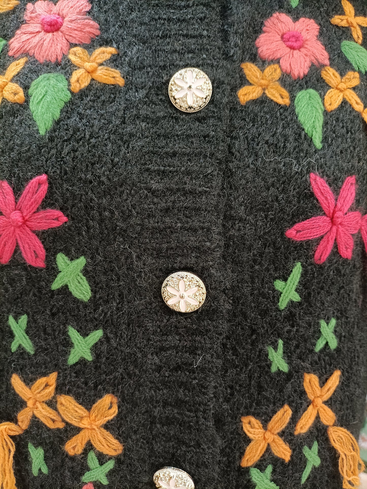 Curiosities

Cardigan nappe e fiori nero in stile vintage