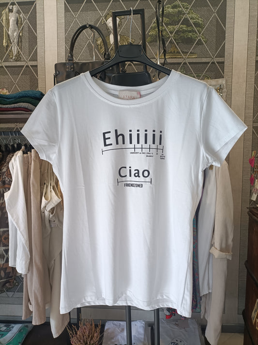 T-shirt donna "Ehiiii, ciao"