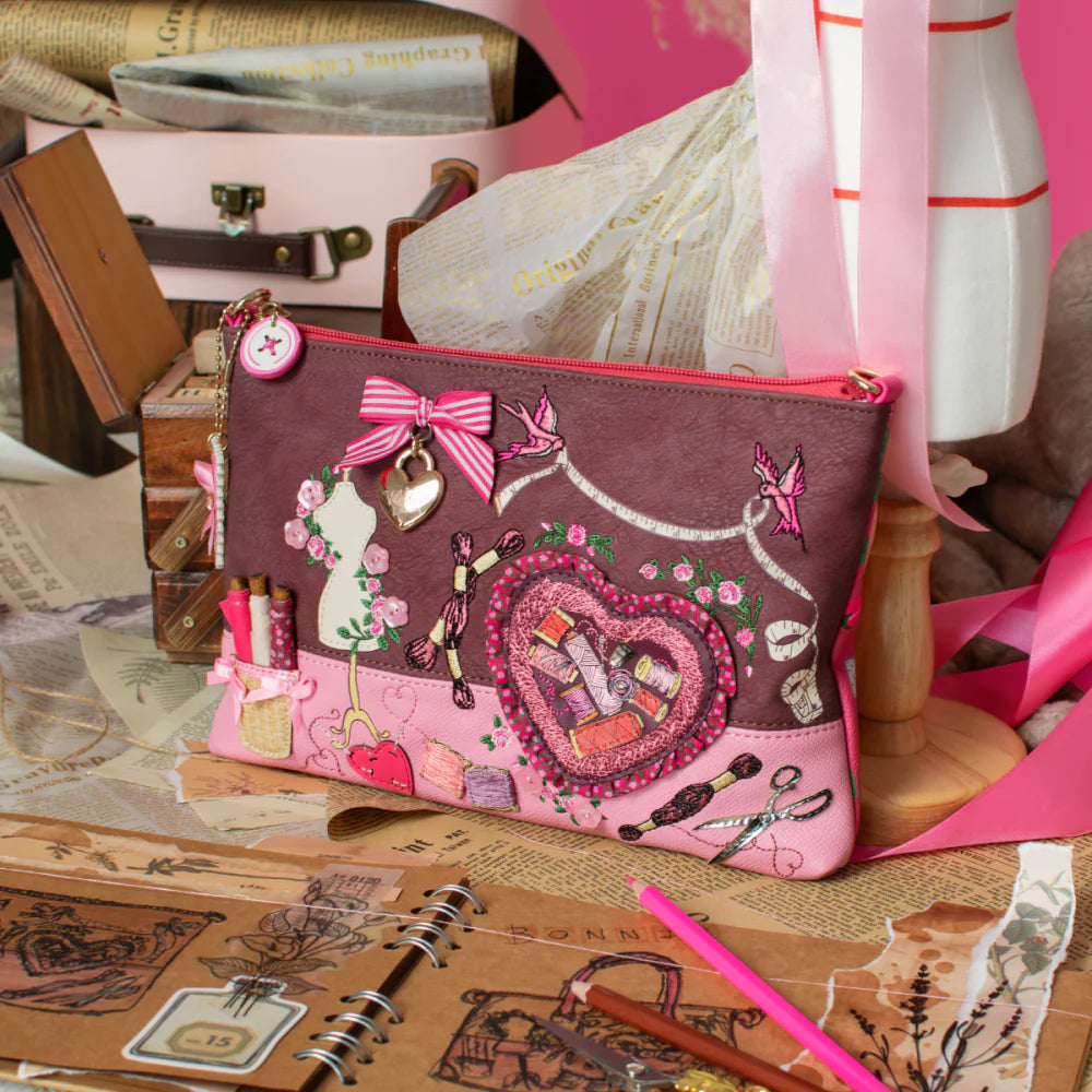 Borsa Kate Vendula London | Pink Ribbon Sewing Box