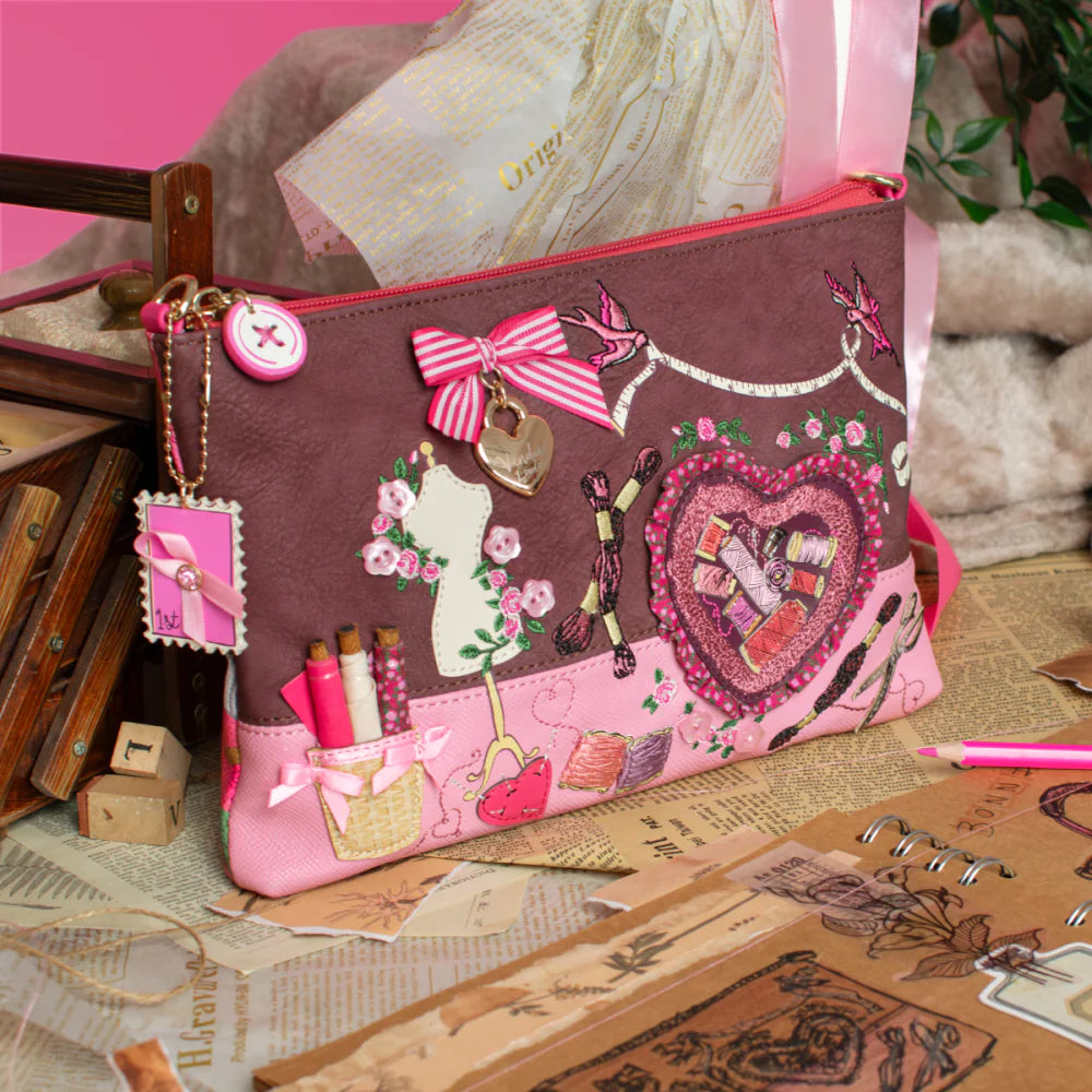 Borsa Kate Vendula London | Pink Ribbon Sewing Box