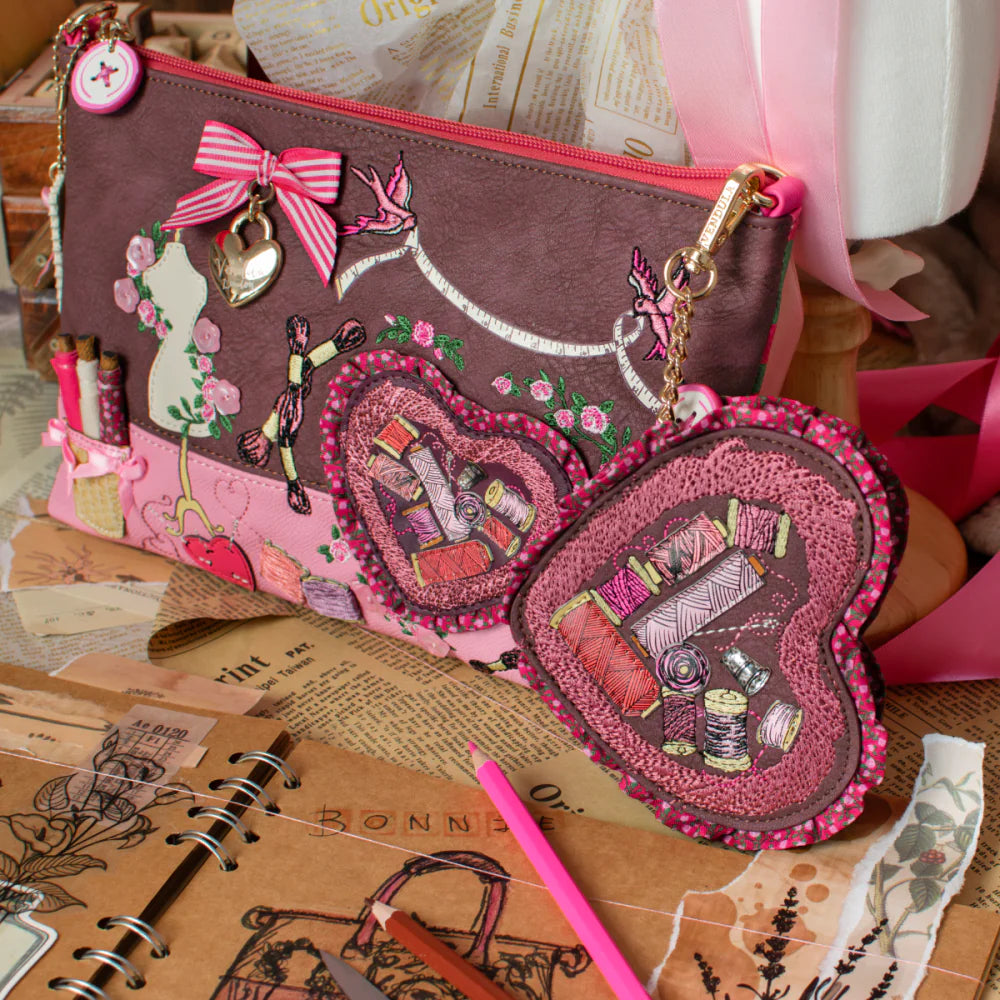 Borsa Kate Vendula London | Pink Ribbon Sewing Box