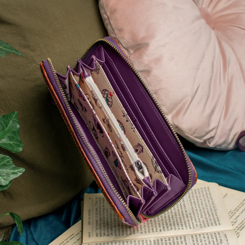 Portafoglio grande con zip Vendula London Travelling Library Bookshop