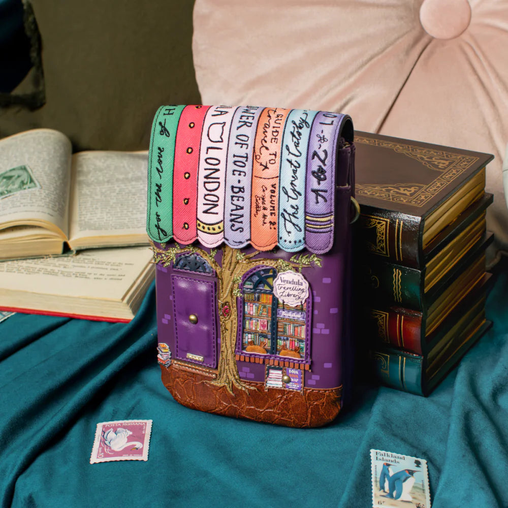 Pochette portacellulare Vendula London Travelling Library Bookshop