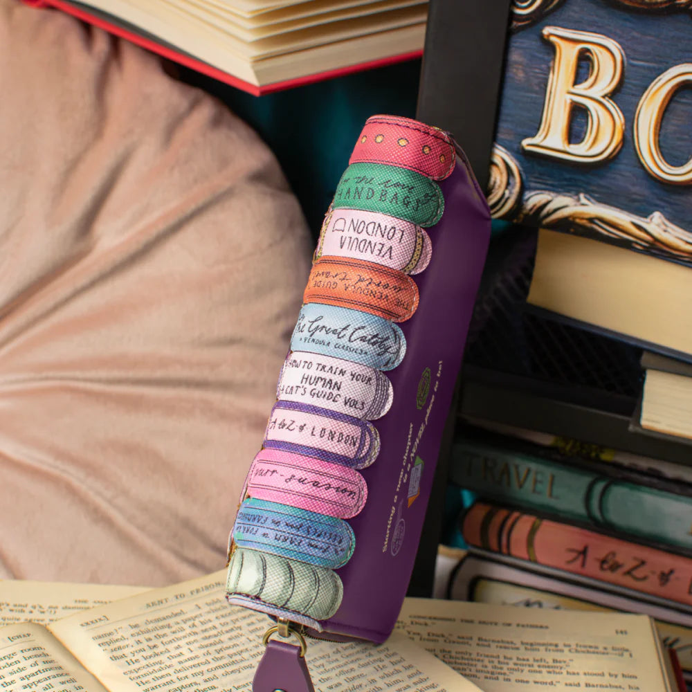 Portafoglio medio con zip Vendula Travelling Library Bookshop
